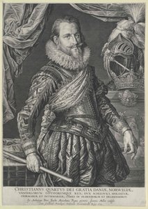 Koning van Denemarken Christian IV door Artist Unknown