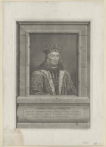 Koning van Denemarken Christian I door Artist Unknown
