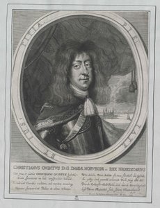 Koning van Denemarken Christian V. door Artist Unknown