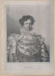 Koning van Engeland George IV door Artist Unknown