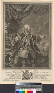 Koning van Engeland keurvorst van Hannover George II door Artist Unknown