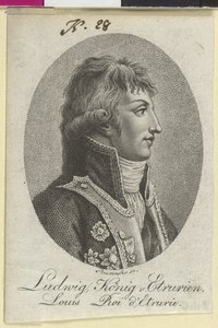 Koning van Etrurië Ludwig door Artist Unknown