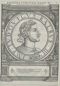 Koning van Frankrijk Lodewijk II de Stotteraar door Artist Unknown
