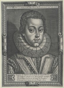 Koning van Frankrijk Lodewijk XIII door Artist Unknown