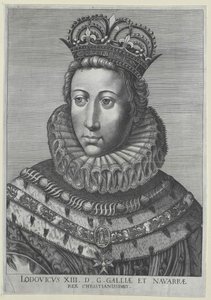 Koning van Frankrijk Lodewijk XIII door Artist Unknown