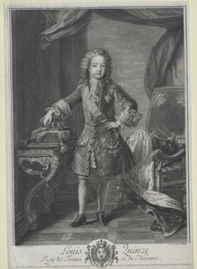 Koning van Frankrijk Lodewijk XV door Artist Unknown