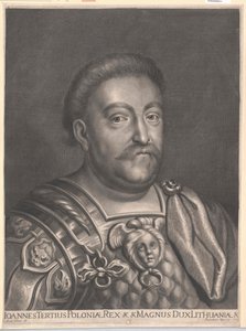 Koning van Polen Johann III Sobieski (druk) door Artist Unknown