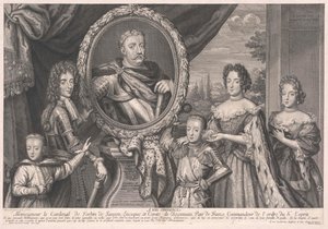 Koning van Polen Johann III Sobieski (druk) door Artist Unknown