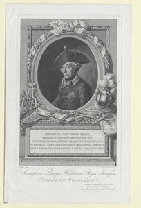Koning van Pruisen Frederik II door Artist Unknown