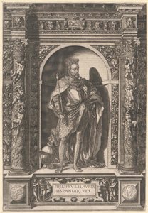 Koning van Spanje Philipp II door Artist Unknown