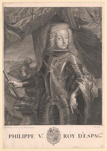 Koning van Spanje Philipp V. door Artist Unknown