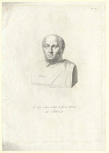 Lucius Annaeus Seneca (druk) door Artist Unknown