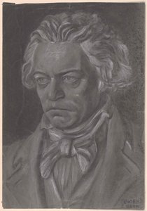 Ludwig van Beethoven door Artist Unknown