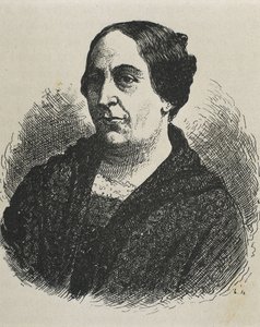 MARIN DEL SOLAR, Mercedes (1804-1866). Schrijver van Chili. Gravure.