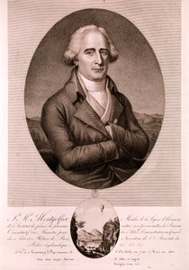 MONTGOLFIER Joseph Michel, luchtvaartpionier (ets) door Artist Unknown