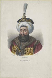 Machmud II Sultan van Turkije door Artist Unknown