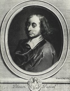 Blaise Pascal (1623-1662). Franse wiskundige, natuurkundige en filosoof. Gravure