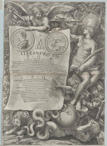 Paus Alexander VII door Artist Unknown