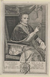 Paus Clemens XIV door Artist Unknown