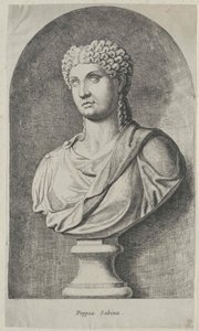 Poppaea Sabina (afdruk) door Artist Unknown