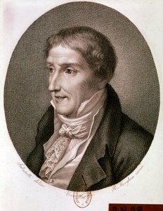 Portret van Alessandro Volta (gravure) door Artist Unknown