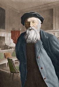 Portret van Auguste Rodin Franse beeldhouwer. door Artist Unknown