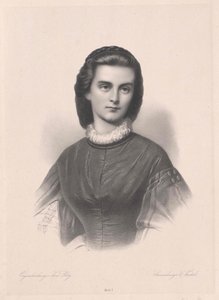 Prinses in Beieren-Gelnhausen Marie (afdruk) door Artist Unknown