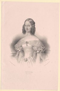 Prinses van Saksen-Coburg-Gotha Victoria door Artist Unknown