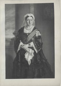 Koningin van Groot-Brittannië Victoria door Artist Unknown