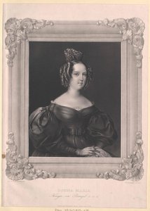 Koningin van Portugal Maria II da eer door Artist Unknown