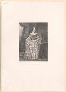 Koningin van Spanje Isabella II door Artist Unknown