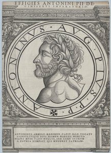 Romeinse keizer Antoninus Pius door Artist Unknown