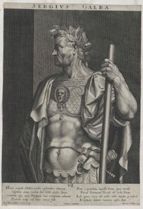Romeinse keizer Galba door Artist Unknown