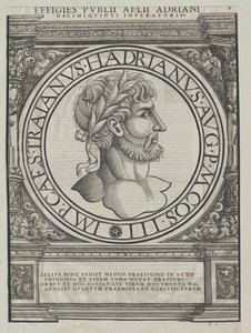 Romeinse keizer Hadrianus door Artist Unknown