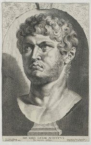 Romeinse keizer Nero (afdruk) door Artist Unknown