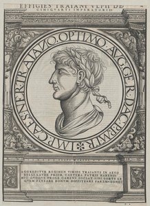 Romeinse keizer Trajanus door Artist Unknown