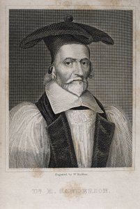 Robert Sanderson (1587-1663). Engelse theoloog en casuïst. Gravure. door Artist Unknown