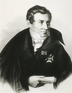 SCHLEGEL, August Wilhelm von (1767-1845). Duitse theoreticus van de Romantiek. Lithografie. door Artist Unknown