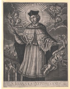 Heilige Johannes van Pomuk door Artist Unknown