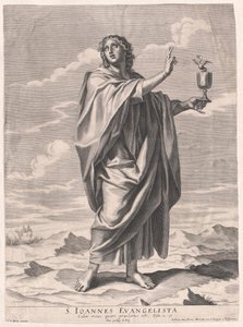 Sint Johannes de evangelist door Artist Unknown