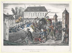 De aanval op de St. Marxer-linie op 28 oktober 1848
