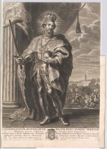 De heilige Ferdinand III door Artist Unknown