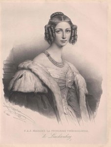 Theodolinde princess Leuchtenberg door Artist Unknown
