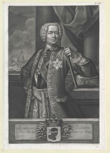 Theodor baron Neuhof door Artist Unknown