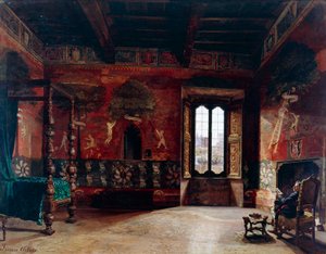 Interieur, Arturo Ferrari, olieverf op doek