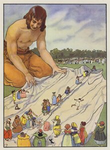 Illustratie voor Gullivers Reizen door Jonathan Swift door Artus Scheiner