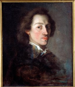 Portret van Frederic Chopin (1810-1849), Franse componist van Poolse afkomst rond 1846 door Ary (after) Scheffer