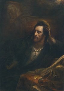 Faust in zijn studeerkamer, rechtsonder gesigneerd en gedateerd Ary Scheffer 1831