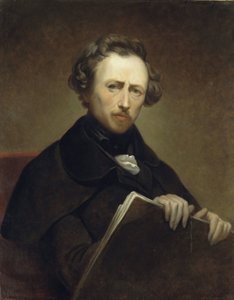 Zelfportret op 43-jarige leeftijd door Ary Scheffer