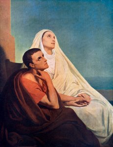 St. Augustinus met zijn moeder St. Monica, 1855 1926